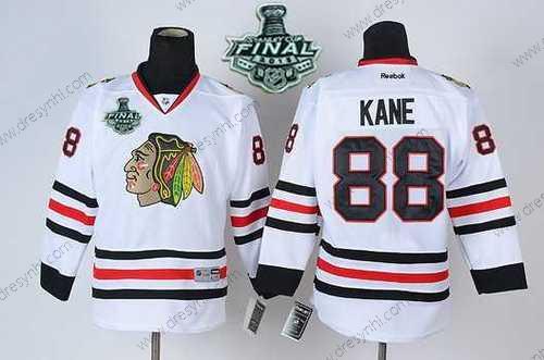 Chicago Blackhawks #88 Patrick Kane 2015 Stanley Cup Bílý dres – Juniorské