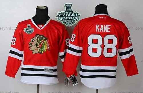 Chicago Blackhawks #88 Patrick Kane 2015 Stanley Cup Červené dres – Juniorské