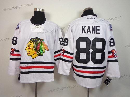 Chicago Blackhawks #88 Patrick Kane 2015 Zimní Klasický Bílý dres – Pánské