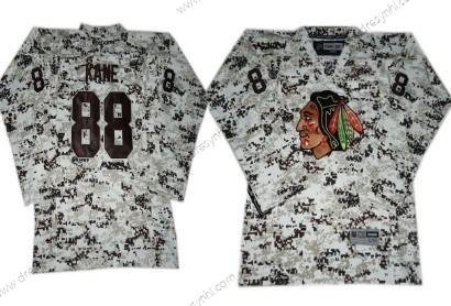 Chicago Blackhawks #88 Patrick Kane Bílý Camo dres – Dětské