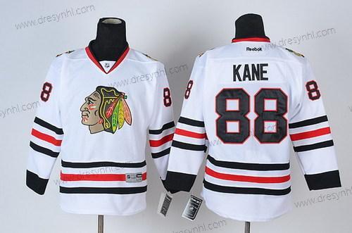 Chicago Blackhawks #88 Patrick Kane Bílý dres – Dětské