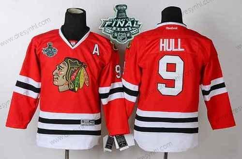 Chicago Blackhawks #9 Bobby Hull 2015 Stanley Cup Červené dres – Juniorské