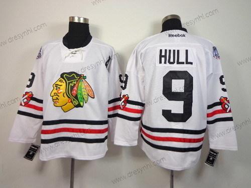 Chicago Blackhawks #9 Bobby Hull 2015 Zimní Klasický Bílý dres – Pánské