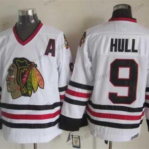 Chicago Blackhawks #9 Bobby Hull Bílý CCM Vintage dres – Pánské