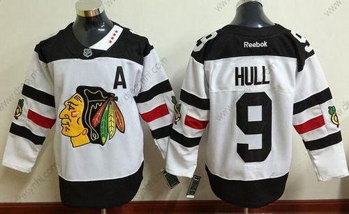 Chicago Blackhawks #9 Bobby Hull Reebok Bílý 2016 Stadium Series Premier dres – Pánské