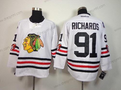 Chicago Blackhawks #91 Brad Richards 2015 Zimní Klasický Bílý dres – Pánské