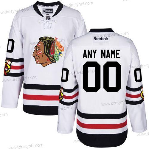 Chicago Blackhawks Personalizované Bílý Reebok 2017 Zimní Klasický dres – Juniorské