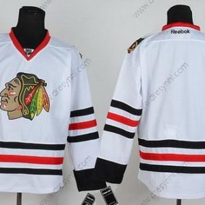 Chicago Blackhawks Prázdný Bílý dres – Pánské