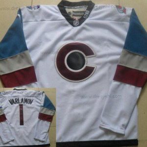 Colorado Avalanche #1 Semyon Varlamov Bílý 2016 Stadium Series Hokejový dres – Pánské