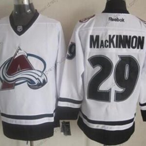 Colorado Avalanche #29 Nathan Mackinnon 2014 Bílý dres – Pánské