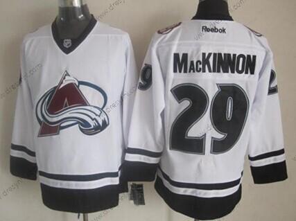 Colorado Avalanche #29 Nathan Mackinnon 2014 Bílý dres – Pánské