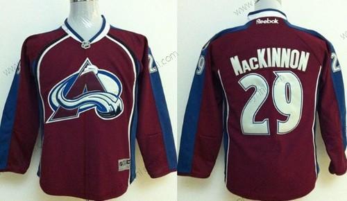 Colorado Avalanche #29 Nathan Mackinnon Červené dres – Dětské