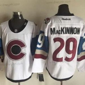 Colorado Avalanche #29 Nathan Mackinnon Reebok Bílý 2016 Stadium Series Hokejový dres – Pánské