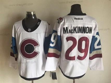 Colorado Avalanche #29 Nathan Mackinnon Reebok Bílý 2016 Stadium Series Hokejový dres – Pánské