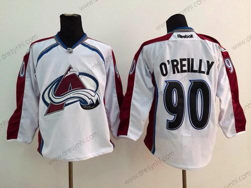 Colorado Avalanche #90 Ryan O’Reilly Bílý dres – Pánské