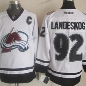 Colorado Avalanche #92 Gabriel Landeskog 2014 Bílý dres – Pánské