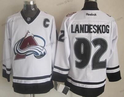 Colorado Avalanche #92 Gabriel Landeskog 2014 Bílý dres – Pánské