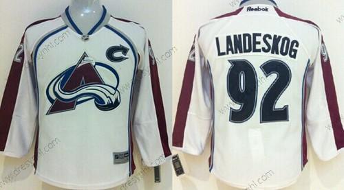 Colorado Avalanche #92 Gabriel Landeskog Bílý dres – Dětské