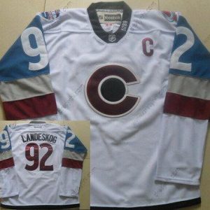 Colorado Avalanche #92 Gabriel Landeskog Reebok Bílý 2016 Stadium Series Hokejový dres – Pánské