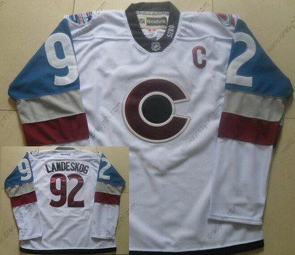 Colorado Avalanche #92 Gabriel Landeskog Reebok Bílý 2016 Stadium Series Hokejový dres – Pánské