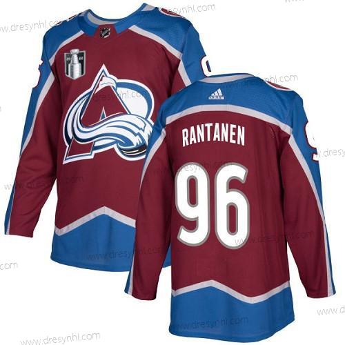 Colorado Avalanche #96 Mikko Rantanen 2022 Červené Stanley Cup Final Patch Sešitý dres – Pánské