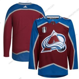 Colorado Avalanche Prázdný 2022 Červené Stanley Cup Final Patch Sešitý dres – Pánské