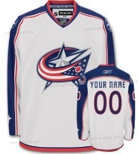 Columbus Blue Jackets Personalizované Bílý dres – Pánské