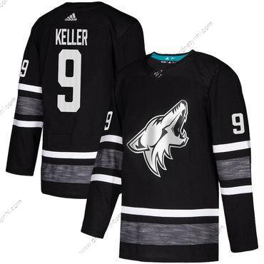 Coyotes #9 Clayton Keller Černá Autentické 2019 All-Star Sešitý Hokejový dres – Pánské