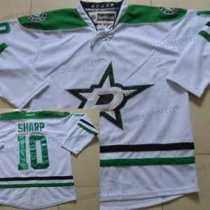 Dallas Stars #10 Patrick Sharp Hostující dres Bílý NHL Reebok dres – Pánské