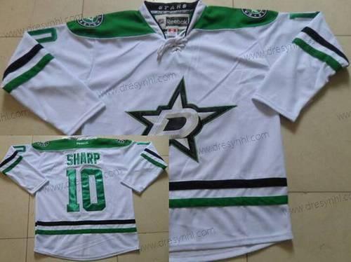 Dallas Stars #10 Patrick Sharp Hostující dres Bílý NHL Reebok dres – Pánské