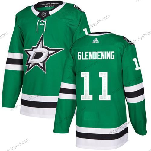 Dallas Stars #11 Luke Glendening Zelená Sešitý dres – Pánské