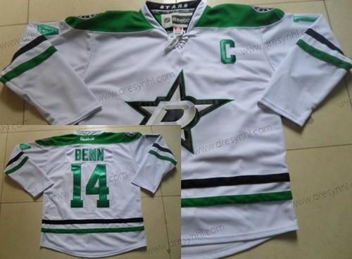 Dallas Stars #14 Jamie Benn 2013 Bílý dres – Pánské