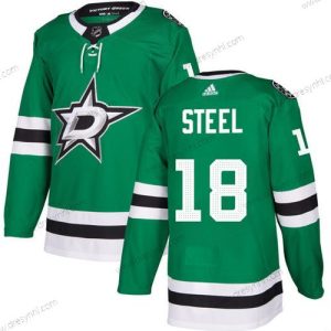 Dallas Stars #18 Sam Steel Zelená Sešitý dres – Pánské