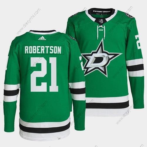 Dallas Stars #21 Jason Robertson Zelená Sešitý dres – Pánské