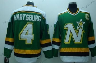 Dallas Stars #4 Craig Hartsburg Zelená Retro CCM dres – Pánské