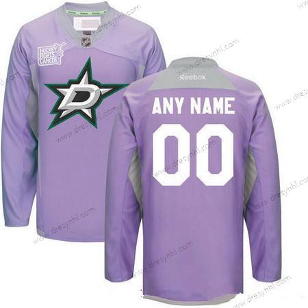 Dallas Stars Personalizované Nachový Růžový Reebok Hokejový Bojuje proti rakovině Tréninkový dres – Pánské