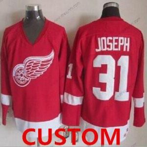 Detroit Red Wings Personalizované Červené CCM Retro Sešitý NHL dres