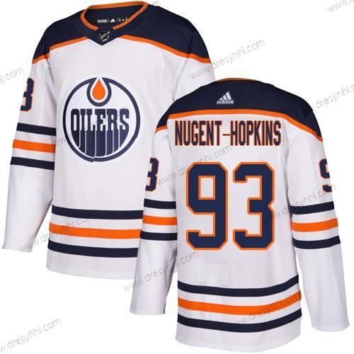 Edmonton Oilers #93 Ryan Nugent-Hopkins Hostující dres Bílý NHL Náhradní dres – Juniorské