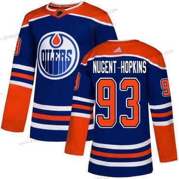 Edmonton Oilers #93 Ryan Nugent-Hopkins Royal Modrý NHL Náhradní dres – Juniorské