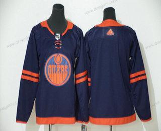 Edmonton Oilers Prázdný Námořnictvo Modrý 50Th Výročí Sešitý NHL dres – Juniorské