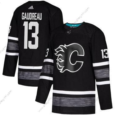 Flames #13 Johnny Gaudreau Černá Autentické 2019 All-Star Sešitý Hokejový dres – Pánské