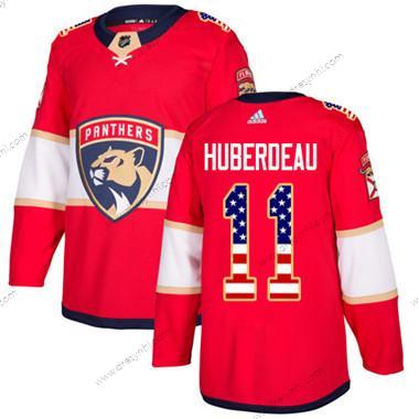 Florida Panthers #11 Jonathan Huberdeau Červené Domácí dres Autentické USA Flag Sešitý NHL dres – Juniorské