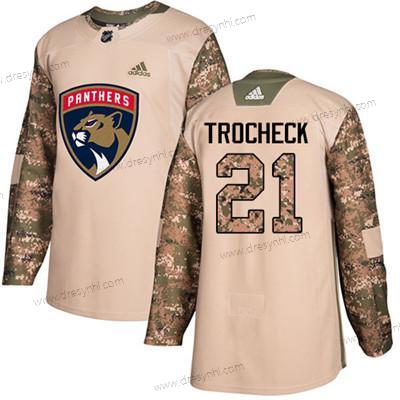 Florida Panthers #21 Vincent Trocheck Camo Autentické 2017 Veterans Day Sešitý NHL dres – Juniorské