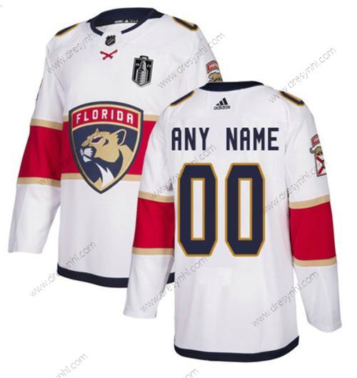 Florida Panthers Personalizované Active Hráč Bílý 2023 Stanley Cup Final Sešitý dres – Pánské