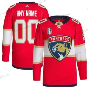 Florida Panthers Personalizované Active Hráč Červené 2023 Stanley Cup Final Sešitý dres – Pánské