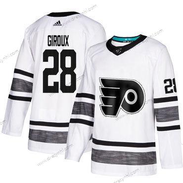 Flyers #28 Claude Giroux Bílý Autentické 2019 All-Star Sešitý Hokejový dres – Pánské