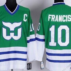 Hartford Whalers #10 Ron Francis Zelená Retro CCM dres – Pánské