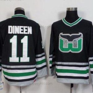 Hartford Whalers #11 Kevin Dineen 1995-96 Černá CCM Vintage dres – Pánské