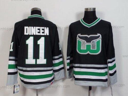 Hartford Whalers #11 Kevin Dineen 1995-96 Černá CCM Vintage dres – Pánské