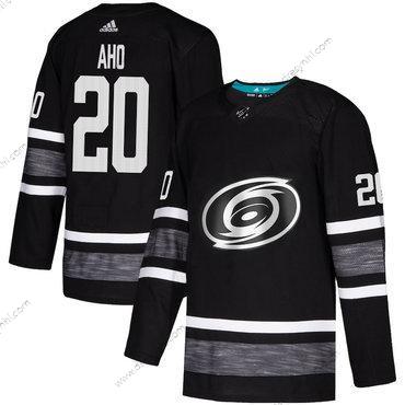 Hurricanes #20 Sebastian Aho Černá Autentické 2019 All-Star Sešitý Hokejový dres – Pánské